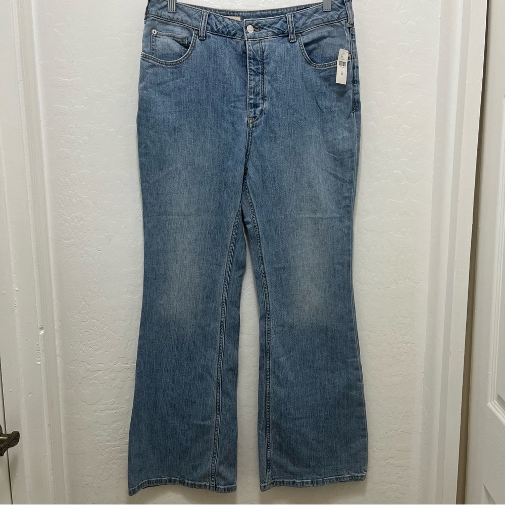 Anthropologie Pilcro High Rise Trouser Bootcut Jeans Sz 32
